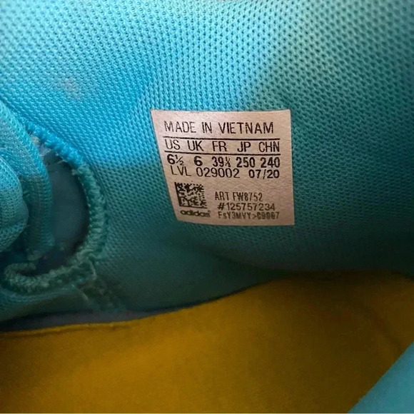 Adidas D.O.N. Issue x Crayola Basketball Shoes – Sky Blue – Big Kids Size 6.5 - Picture 5 of 6